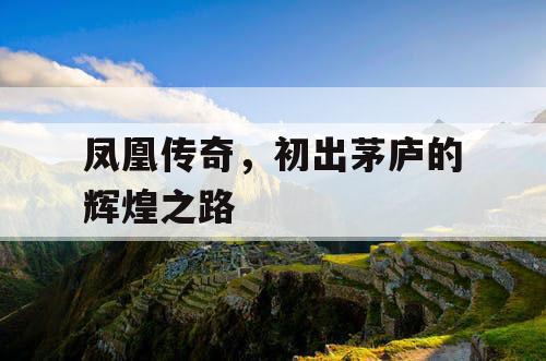 凤凰传奇，初出茅庐的辉煌之路