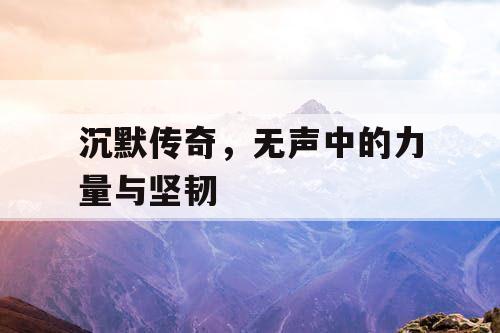 沉默传奇，无声中的力量与坚韧