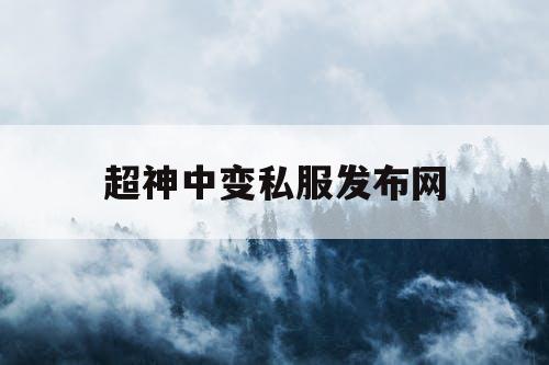 超神中变私服发布网