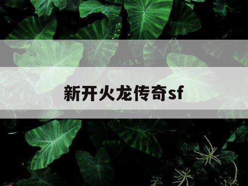 新开火龙传奇sf