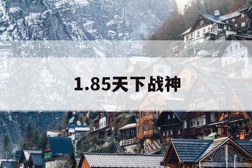 1.85天下战神