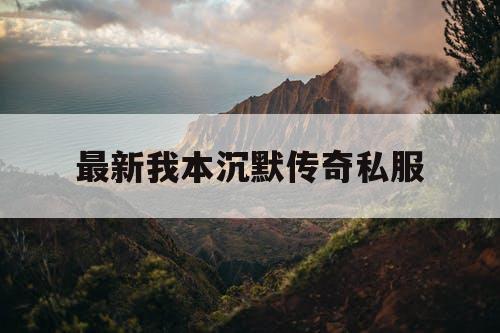 最新我本沉默传奇私服