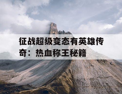 征战超级变态有英雄传奇：热血称王秘籍