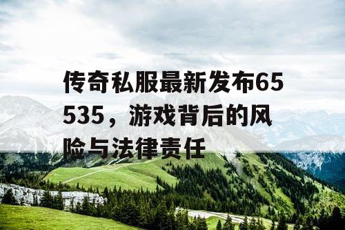 传奇私服最新发布65535，游戏背后的风险与法律责任