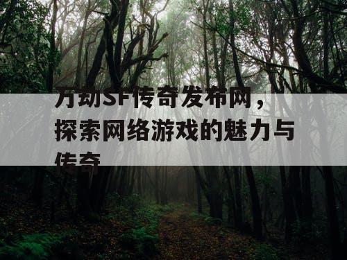 万劫SF传奇发布网，探索网络游戏的魅力与传奇