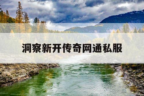 洞察新开传奇网通私服