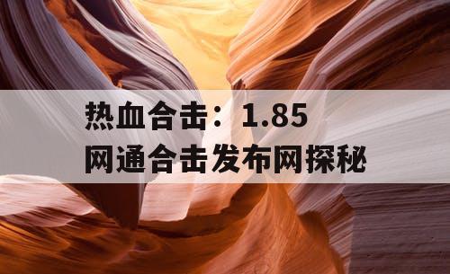 热血合击：1.85 网通合击发布网探秘