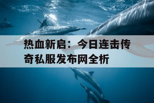 热血新启：今日连击传奇私服发布网全析